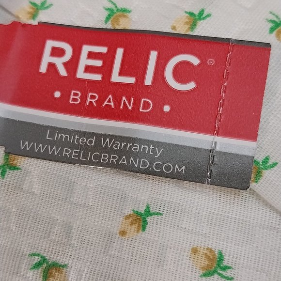 2949 Ladies Relic brand Watch, Rhinestones and Pick Pearl Face. Comes with case. - Picture 3 of 6